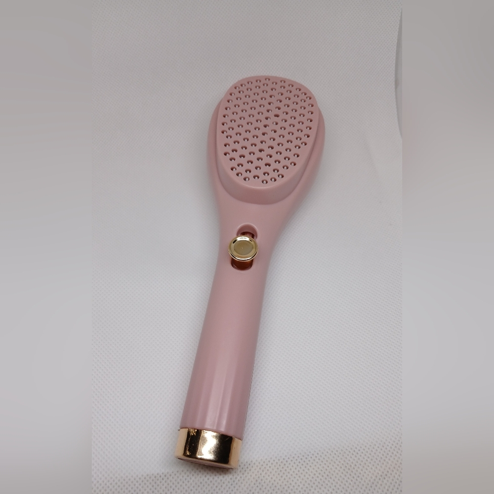 Pink Detangling Hairbrush with Oval Head and Densely Packed Bristles - Picture 2 of 4